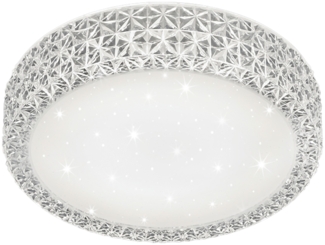 LED Design Deckenleuchte, Kristalloptik, Sterneneffekt PEGASUS