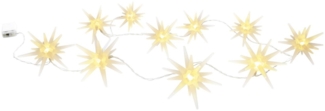 Lichterkette Outdoor Weihnachten 3D Sterne Weihnachtslichterkette Weiß 5288826