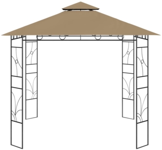 vidaXL Pavillon 3x3x2,7 m Taupe 160 g/m² 313913