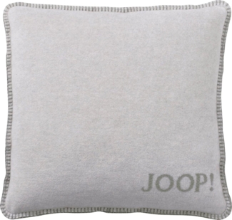 JOOP! Dekokissen JOOP! Kissen Uni-Doubleface Kissen mit Füllung Silber-Jade 50 x 50cm