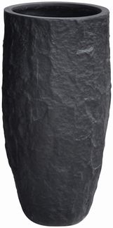 Pflanzgefäß The Rock Pflanzkasten Blumenkasten 27x53 cm Steinoptik Anthrazit