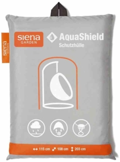 Siena Garden 'AquaShield' Hängesessel-Schutzhülle, Polyester hellgrau, 203 x 115 x 115 cm