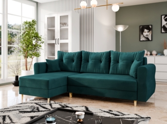 Ecksofa Zyruno L (Farbe: Manila 37)