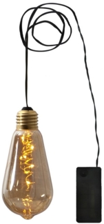 LED-Deko-Licht "Glow", 5 warmw. LED, Amber-Glas