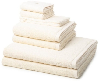 Ross Vita 8 tlg. Frottier-Set - 2 X Handtuch (50 X 100cm), 2 X Duschtuch (70 X 140cm), 2 X Gästetuch (30 X 50cm), 2 X Waschhandschuh (16 X 22cm) - 520 g/m2 - Sand