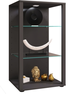 VCM Standvitrine Glasol 918780 Anthrazit H. 90 x B. 52 x T. 44 cm