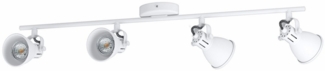 Eglo 98396 Spotleuchte LED SERAS 1 weiß GU10 4X3W L:77cm B:6,5cm