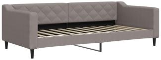 vidaXL Tagesbett Taupe 90x200 cm Stoff 354164