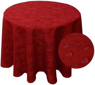 Brilliant Tischdecke Meliert RUND Tischdecke marmoriert Lotuseffekt, pflegeleicht, bügelfrei