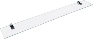 Fackelmann Glasablage 100 cm, 2 Halter für Wandmontage