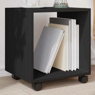 vidaXL Rollschrank Schwarz 37x33x42,5 cm Holzwerkstoff 853129