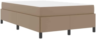 vidaXL Bettrahmen mit Matratze Cappuccino 120 x 200 cm Stoff 3398998