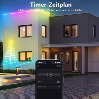 MUPOO LED-Streifen LED Neon Lichterkette, RGB Neonlicht, USB-betrieben, App & Fernbedienung, Musiksynchronisation für Gaming,Party,Heimdekoration