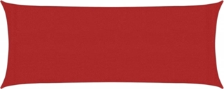 vidaXL Sonnensegel 160 g/m² Rot 2x5 m HDPE 311616