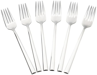 Asphald Besteck-Set Invicta Design 6er Set Menügabel 18/10 Edelstahl (6-tlg), 6 Personen, Edelstahl 18/10, Spülmaschinenfest und Rostfrei