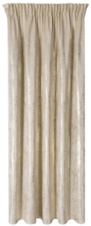 Eurofirany Vorhang Glamour Vorhänge zum Wohnzimmer Kräuselband Tunnelzug, Kräuselband