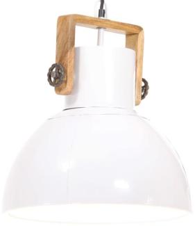 vidaXL Hängelampe Industriestil 25 W Weiß Rund 40 cm E27 320538