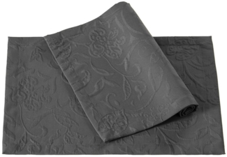 PICHLER Platzset Tischset 6er Set Cordoba Rechteck 035/050 granit, (Spar-Set, 6-St, 6 Platzdecken), Platzset Tischset Esszimmer Küche