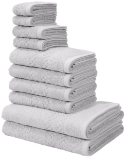 my home Handtuch Set Regona, als 10 tlg Set und Serie, Premium Handtücher, 500 gr/m², Frottier (Set, 10-St), Duschtücher, Handtücher, Gästetücher, Seiftücher, 5 Jahre Garantie