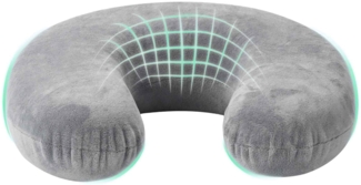 vidaXL Kopfkissen mit Kissen Grau 27 x 27 x 8,5 cm Samt 42012700