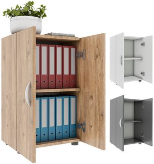 VCM Büroschrank Ulas 918429 Honig-Eiche H. 74 x B. 49 x T. 34 cm