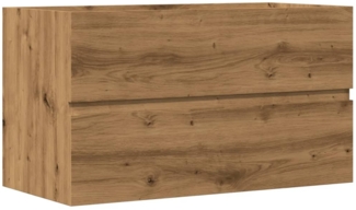 vidaXL Waschbeckenunterschrank Artisan-Eiche 90x38,5x45 Holzwerkstoff 856250