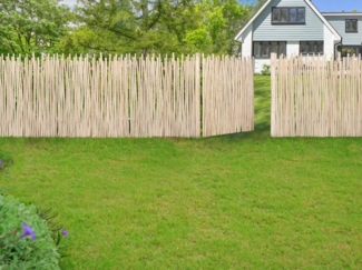 Vente-unique - Gartentor - Teakholz - 117 x 120 cm - Holzfarben hell - EDANA