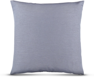 Kissenhülle 60x60cm mit verd. Reißverschluss, ( Blau ) Kissenbezug in Leinenoptik, Dekorative Kissenbezüge, Baumwolle, weicher Bezug für Kissen
