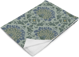 DECALVIBES Tagesdecke Kuscheldecke Pastell Green Peacock - 127 x 152 cm