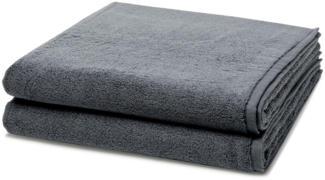 Ross Sensual Skin 2 tlg. Frottier-Set - 2 X Duschtuch (75 X 140cm) - 500 g/m2 - Anthrazit