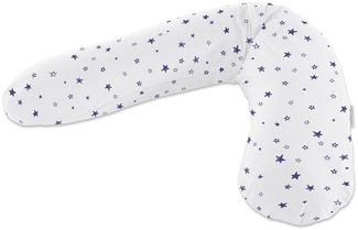 Theraline Stillkissen 190cm inkl. Bezug Sternenhimmel weiß Polyesterhohlfaser