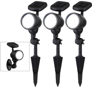 3er Set LED Solarleuchten für den Außenbereich MOA