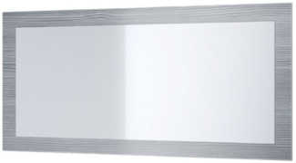 Vladon Spiegel Lima, Wandspiegel mit Rahmen im modernen Stil, Avola-Anthrazit (89x45 cm)