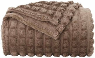 vidaXL Überwurfdecke Kamel 200x150 cm Fleece 42016914