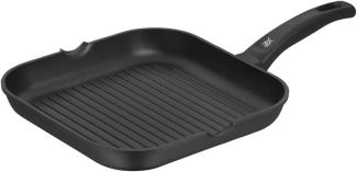 WMF Grillpfanne 27x27 cm mit Ausguss, Aluminium beschichtet, Steakpfanne ideal zum knusprigen Braten, eckige Pfanne, Kunststoffgriff