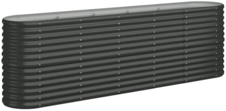 vidaXL Hochbeet Verzinkter Stahl 224x40x68 cm Anthrazit 318901