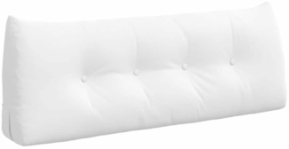 vidaXL Rücken Kissen Weiß 120 x 24 x 50 cm Stoff 42014481