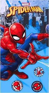 Spiderman Badetuch Marvel, Baumwolle, Kinder Strandtuch 70 x 140 cm