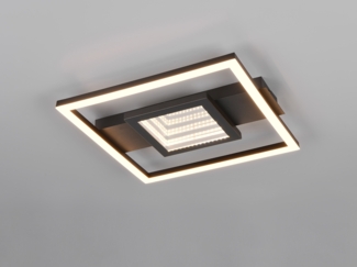 Trio Leuchten LED Deckenleuchte Wheeler 16 W schwarz matt eckig