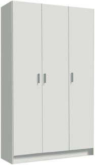 Dmora 'Ranuncolo' Mehrzweckschrank mit 3 Türen, Holz Weiß, 109 x 37 x 180 cm