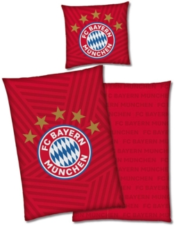 FC Bayern München Bettwäsche FC Bayern München Bettwäsche Logo 5 Sterne