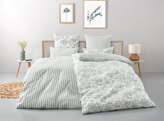 OTTO home Bettwäsche Nordby, Soft-Seersucker, 2 teilig, Bettwäsche aus Baumwolle, skandinavisches Design, ab Größe 135x200 cm