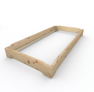 Stapelbett Holzbett (Zirbe) "Gäste-Edi" 100 x 220 cm 23 cm Zirbenbett Gästebett