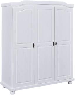 Kleiderschrank >Bastian< (BxHxT 150 x 180 x 56 cm) in Weiss - 150x180x56 (BxHxT)