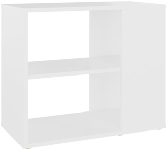 vidaXL Beistelltisch, Spanplatte, Weiß, 60 x 30 x 50 cm