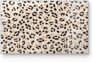 DEQORI Schneidebrett 'Leopardenglanz', Glas, Platte Frühstücksbrett Schneideplatte