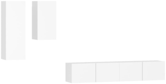 4-tlg. TV-Schrank-Set Weiß Holzwerkstoff [3114622]