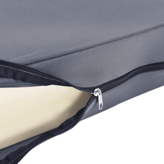 Palettenkissenbezug Vivario 120x80x10 cm Dunkelgrau neu. haus