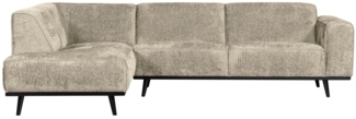 Ecksofa Statement aus Struktursamt Links, Wheatfield