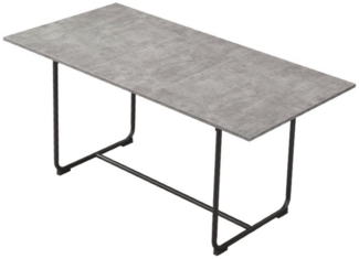 B&D home Esstisch LIO, Metallgestell schwarz oder weiß, ausziehbar, 4-6 Personen